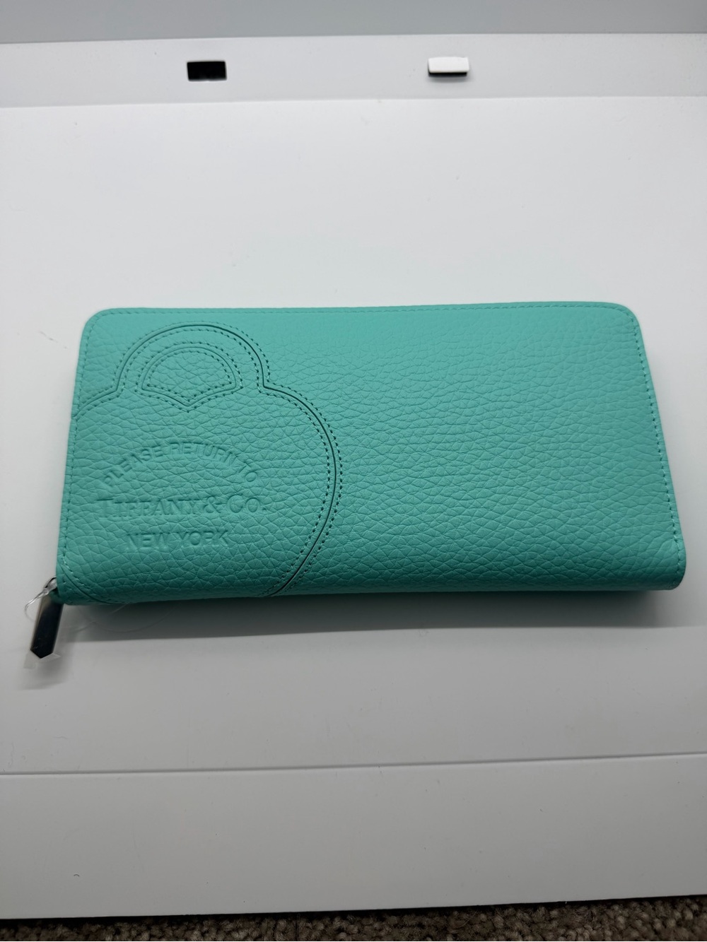 Tiffany & Co. Zip-Around Wallet in Tiffany Blue